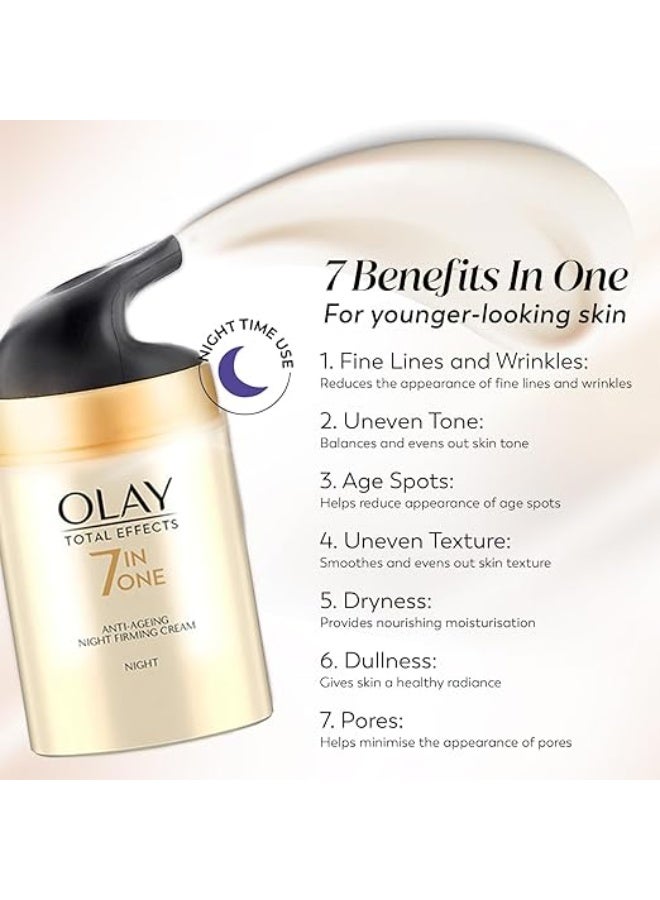 Olay Night Cream Total Effects 7 in 1, Night Cream, 50g - Image 2